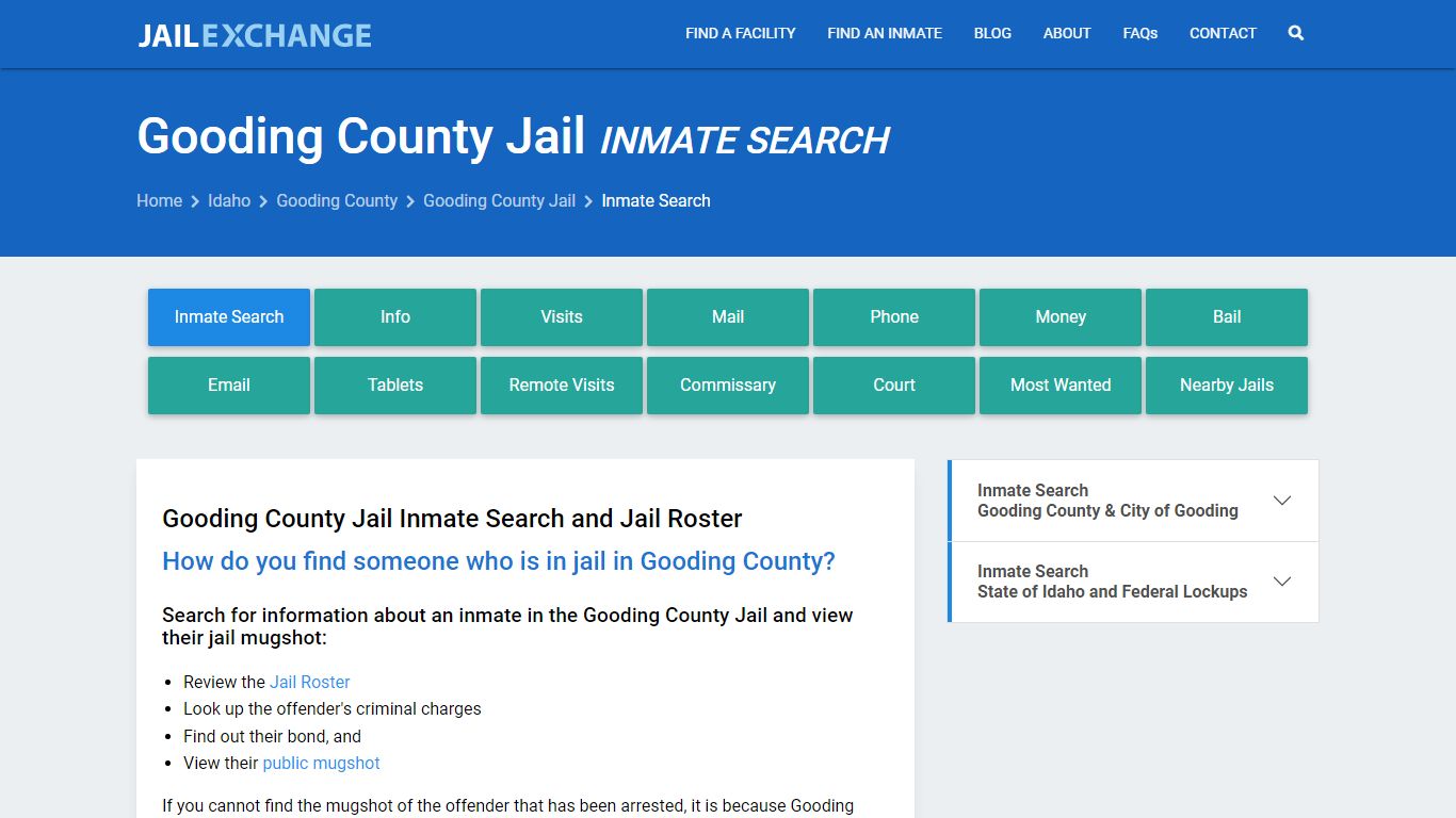 Gooding County Inmate Search | Arrests & Mugshots | ID - Jail Exchange